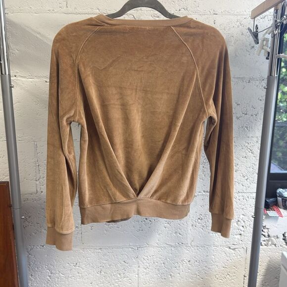 Rag Doll Velvet Long Sleeve Sweater - Size XS - Like New - Sinched Back - Picture 2 of 3